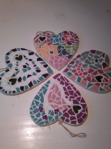 kinderfeestje mozaieken hartjes (2) 